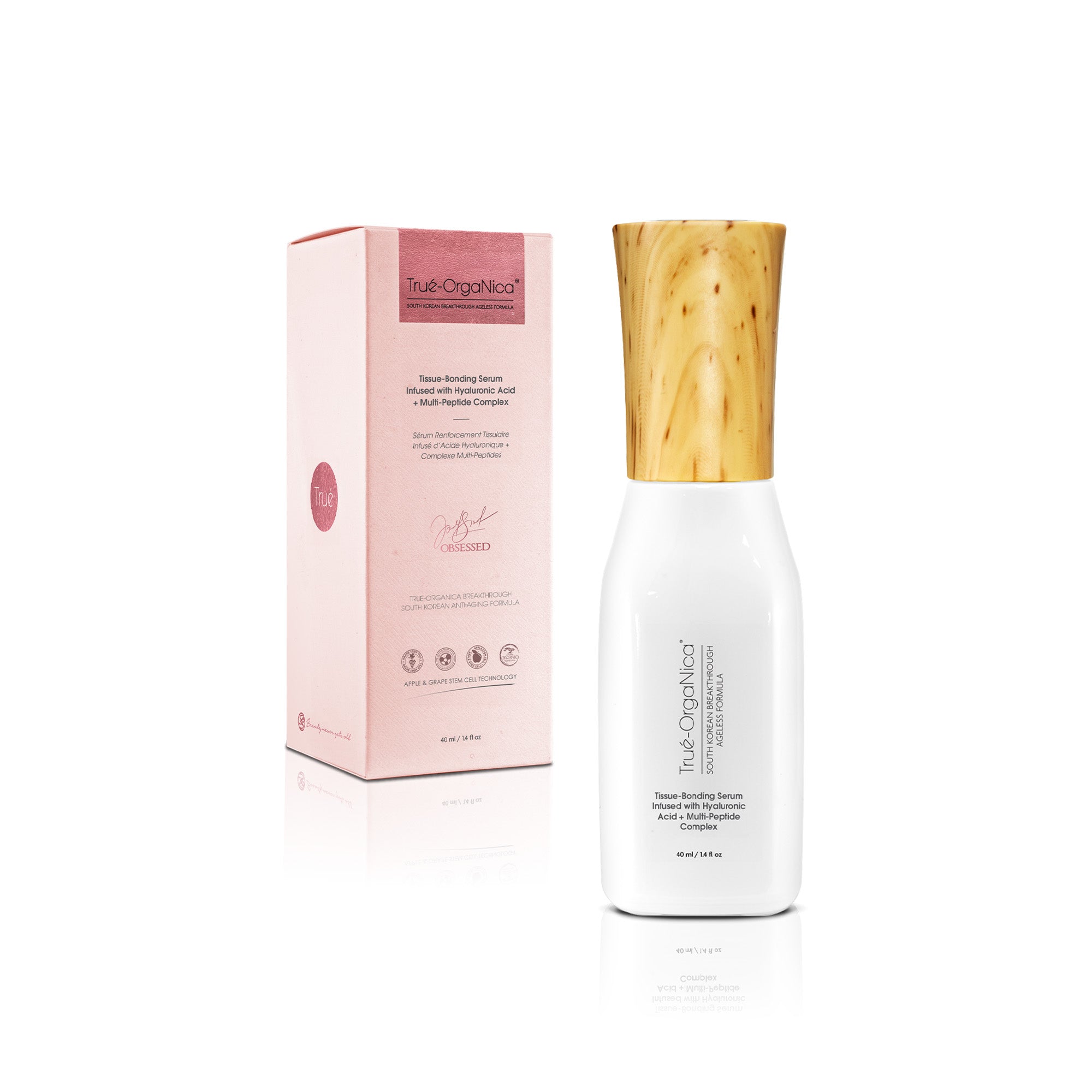 Tissue-Bonding Serum Infused with Hyaluronic Acid + Multi-Peptide Complex