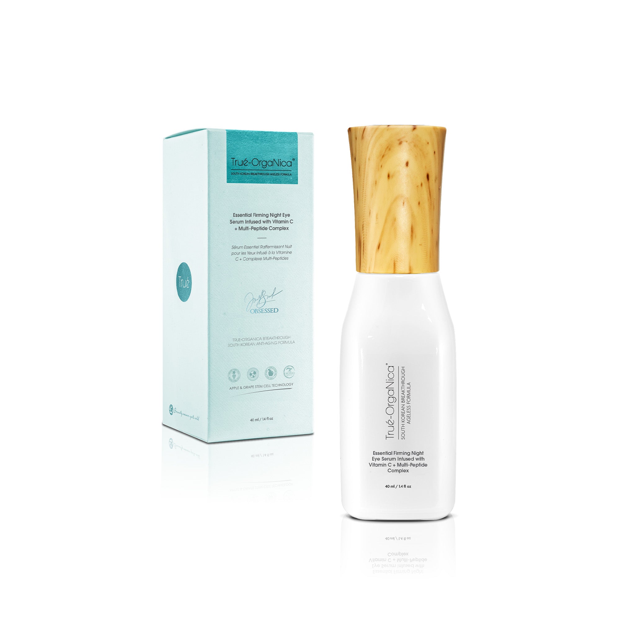 Essential Firming Night Eye Serum Infused with Vitamin C + Multi-Peptide Complex