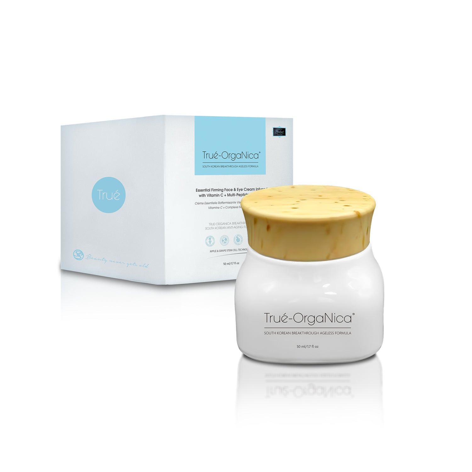 Essential Firming Face & Eye Cream Infused with Vitamin C + Multi-Peptide Complex
