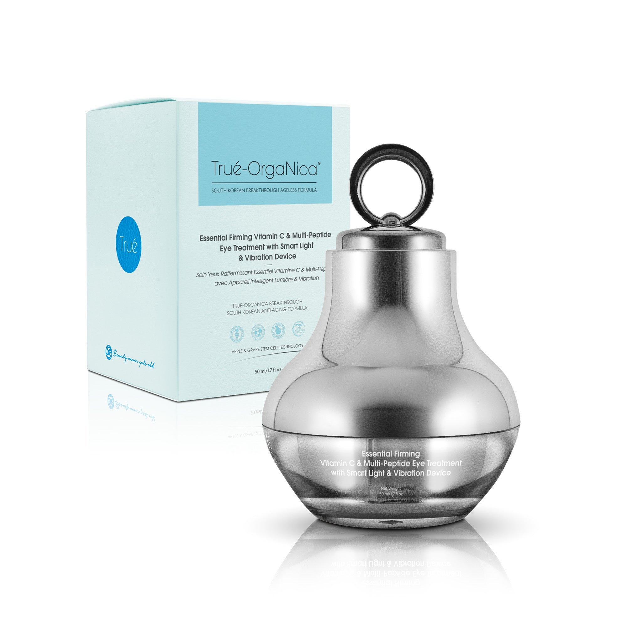 Essential Firming Vitamin C & Multi-Peptide Eye Treatment with Smart Light & Vibration Device
