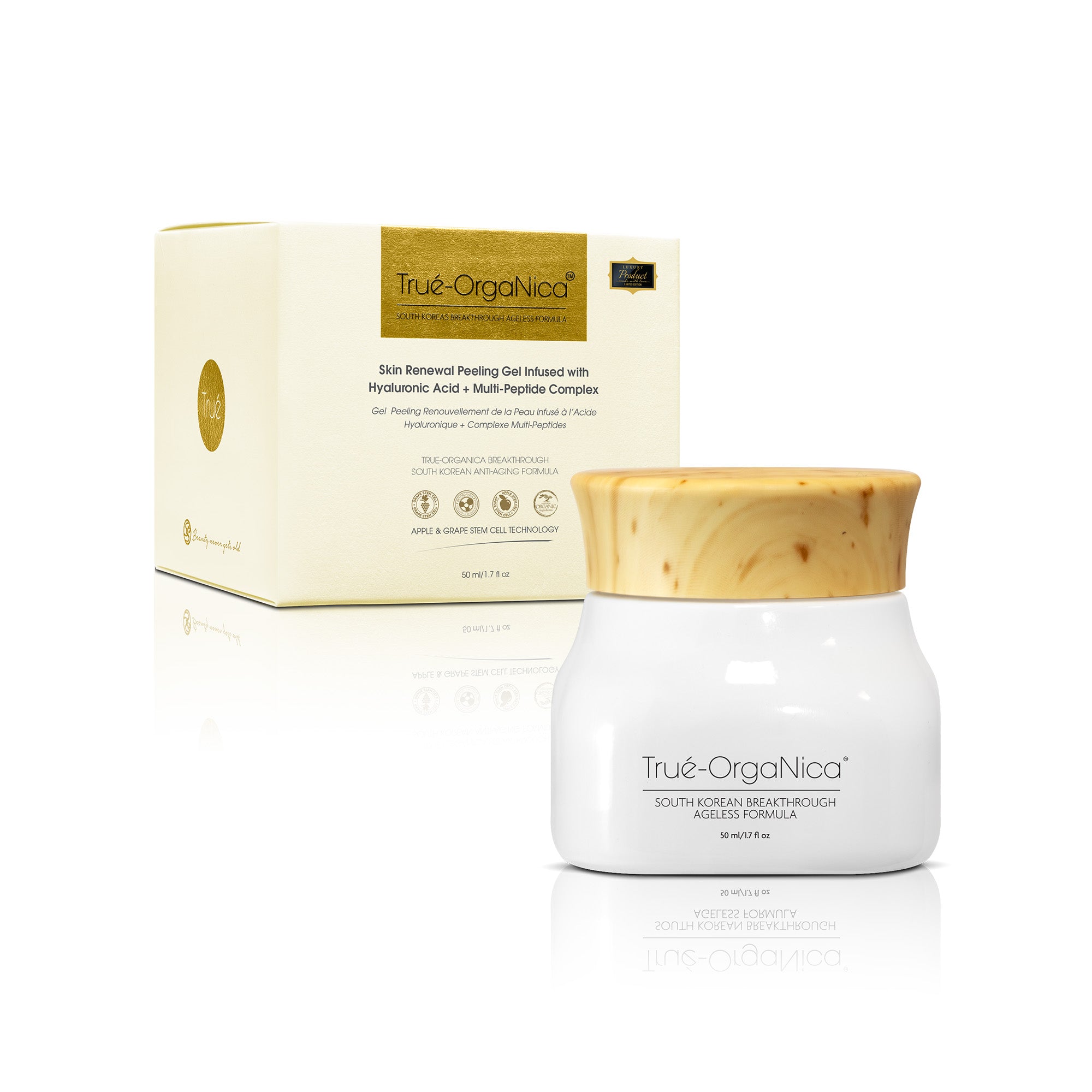 Skin Renewal Peeling Gel Infused with Hyaluronic Acid + Multi-Peptide Complex