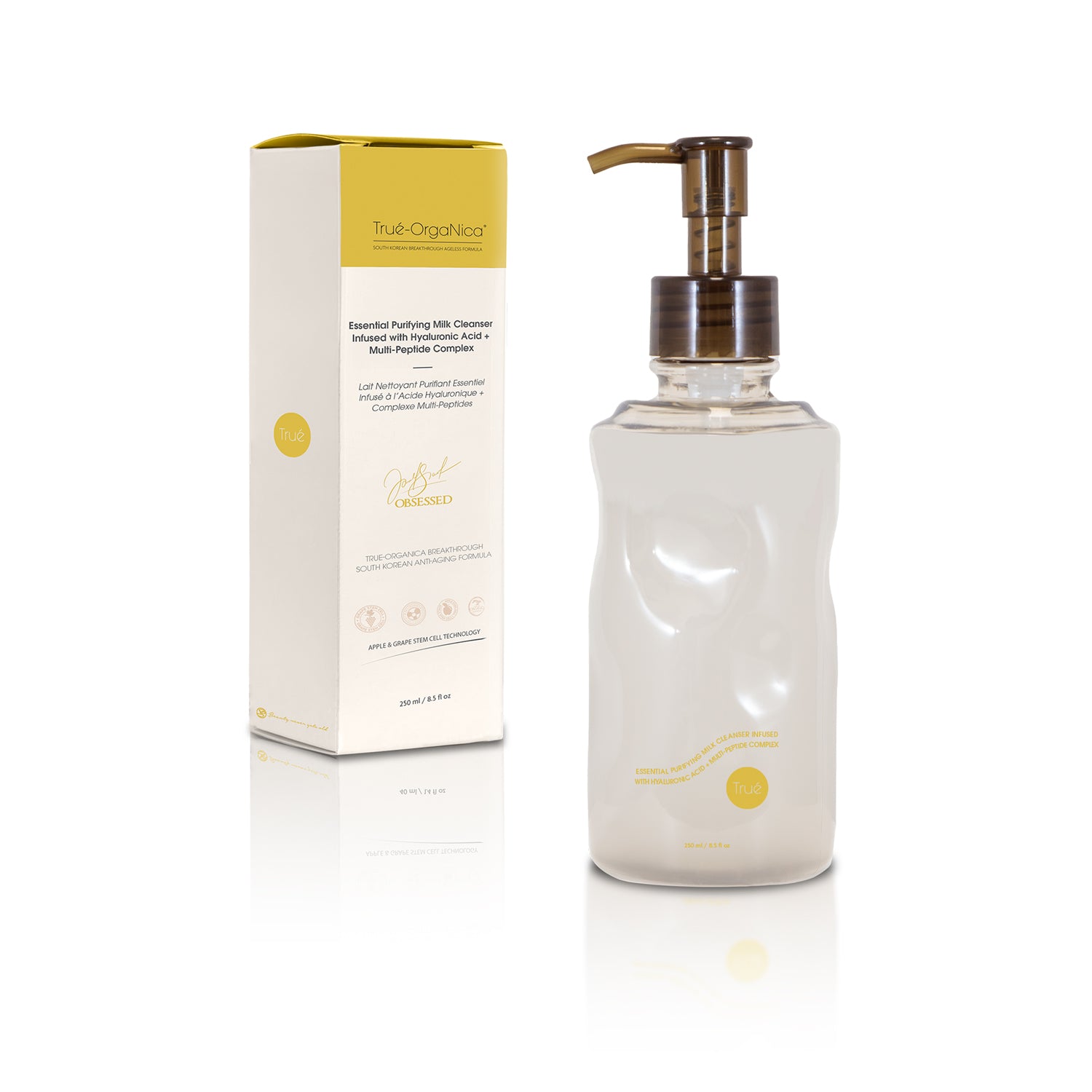 Essential Purifying Milk Cleanser Infused with Hyaluronic Acid + Multi-Peptide Complex